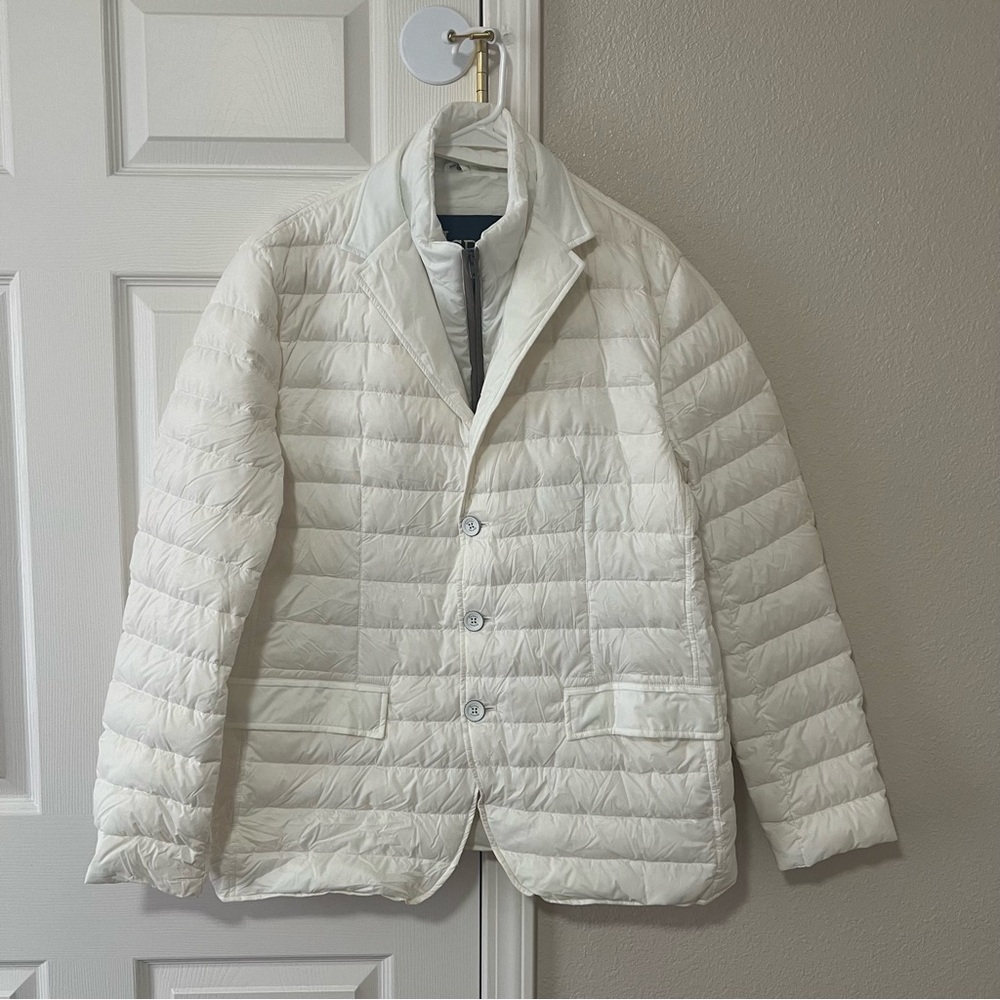 Herno Men's Quilted Goose Down Puffer Jacket with Removable Bib NWT Size 58 XXXL